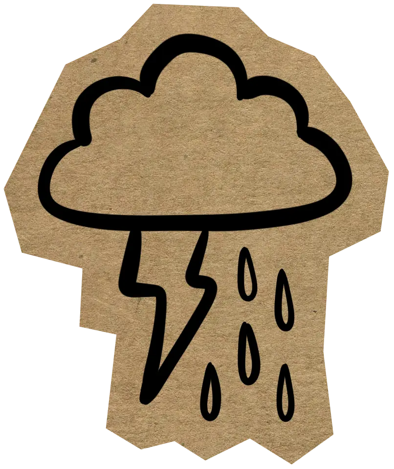 decoritive rain cloud drawing