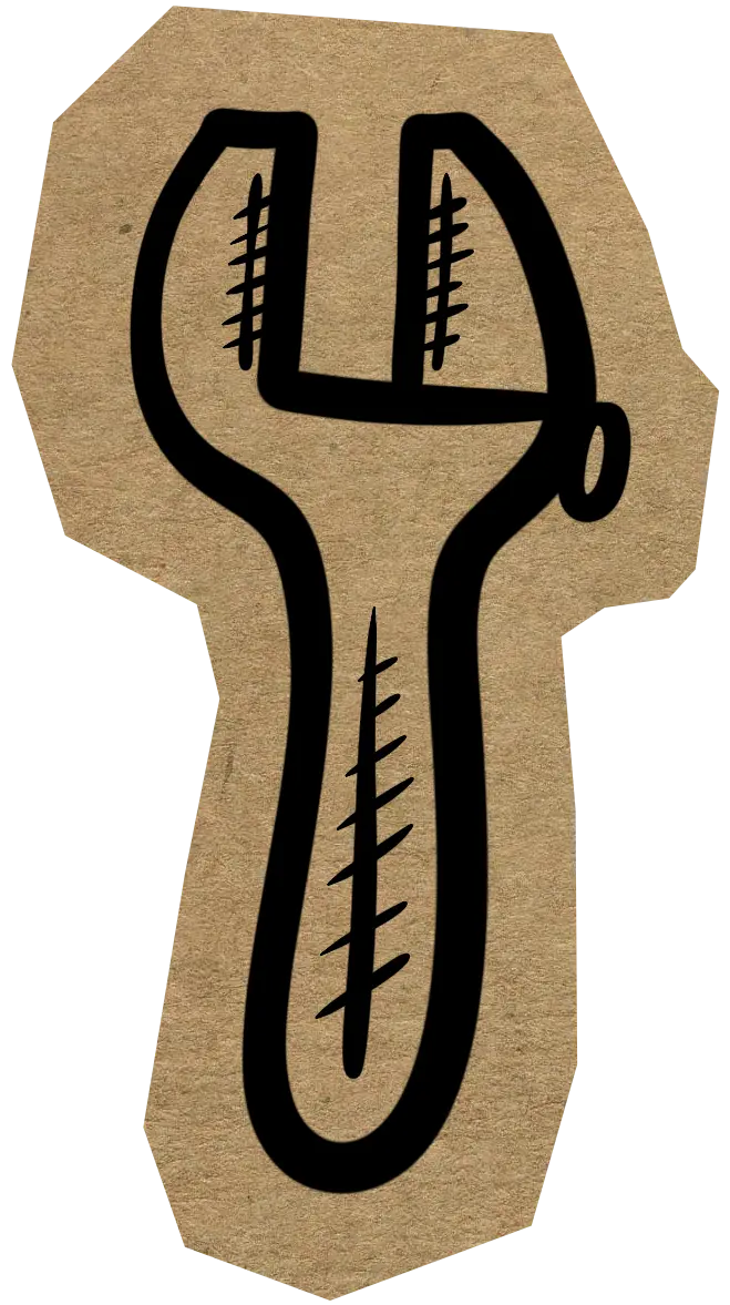 decoraitve wrench drawing